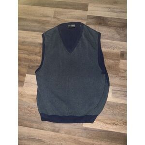 Lyle & Scott Scotland Vest Sweater Adult Large Chevron Cotton Knit Mens‎ Casual